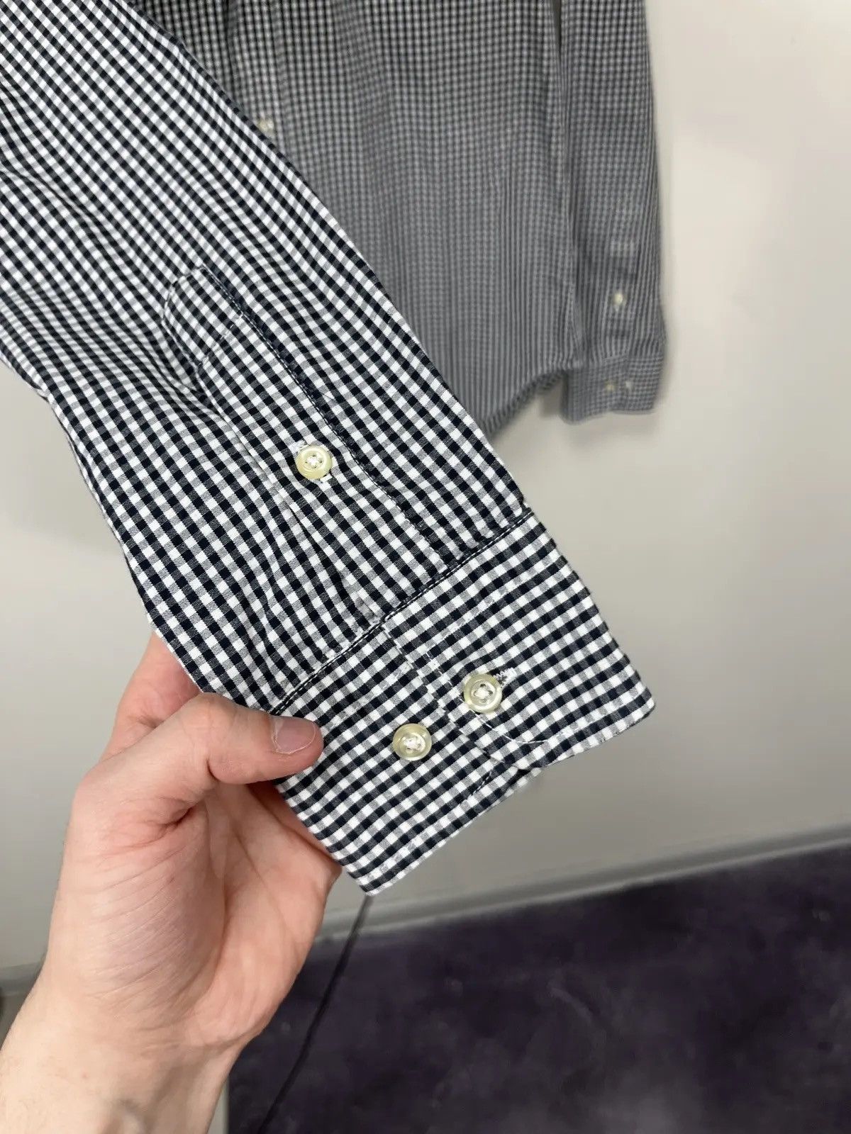 Polo Ralph Lauren × Ralph Lauren × Vintage Vintage Polo Ralph Lauren Checkered Slim Fit Button Up Shirt Size US M / EU 48-50 / 2 - 7 Thumbnail