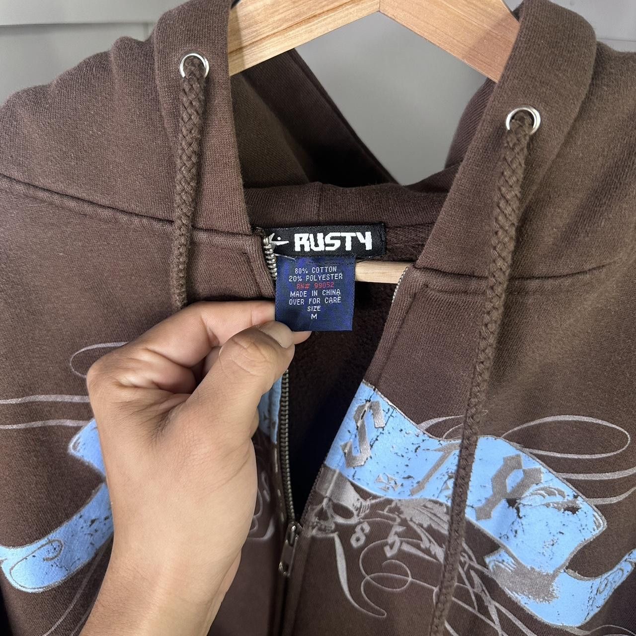 Rusty 2000s Y2K Vintage Rusty Surfwear Skate Zip Up Jacket Hoodie Size US M / EU 48-50 / 2 - 3 Thumbnail