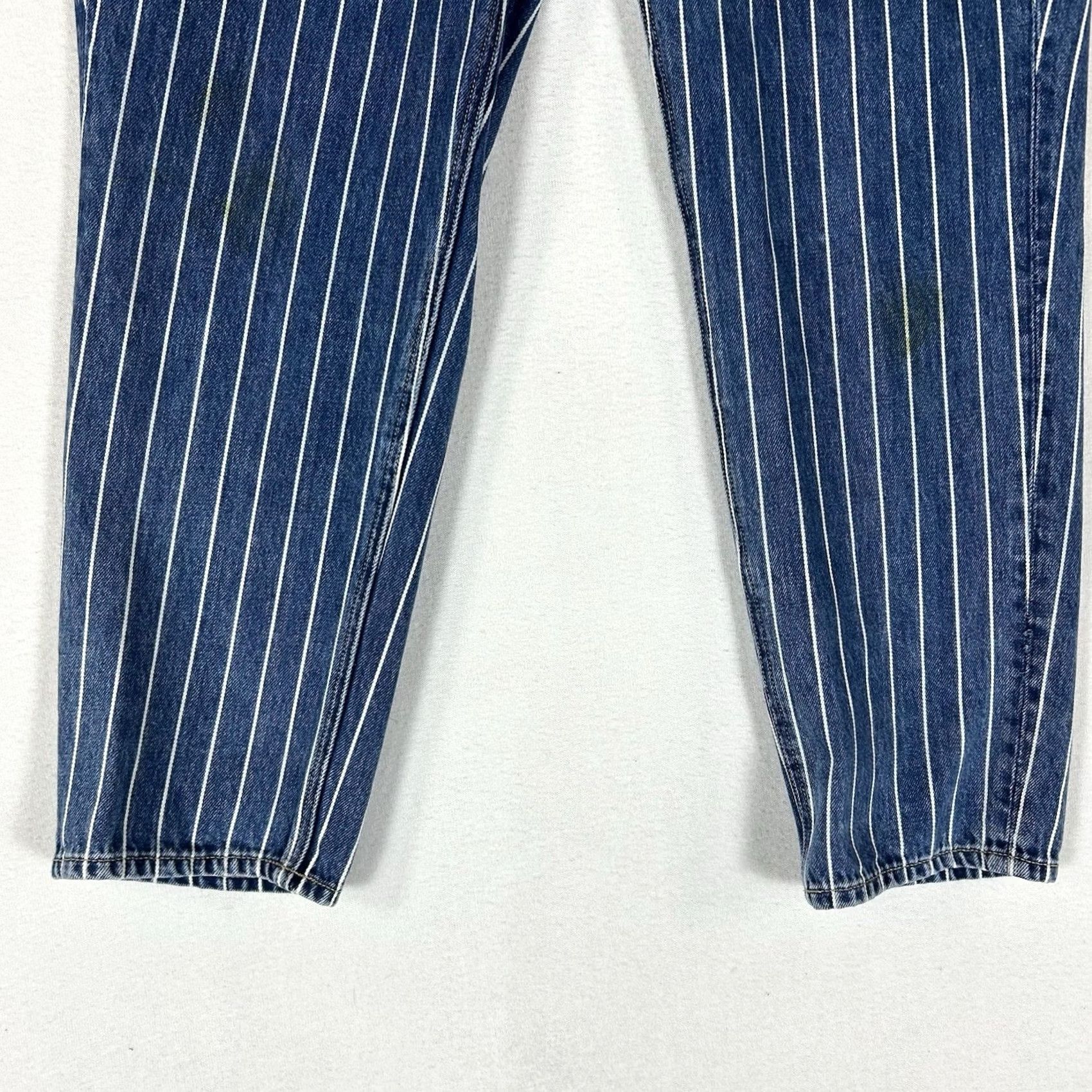 American Eagle Outfitters American Eagle Mom Jeans Womens 8 Regular Denim Striped High Rise AEO Jeans Womens 8 Regular Blue Denim Striped High Rise Size 30" / US 8 / IT 44 - 3 Thumbnail
