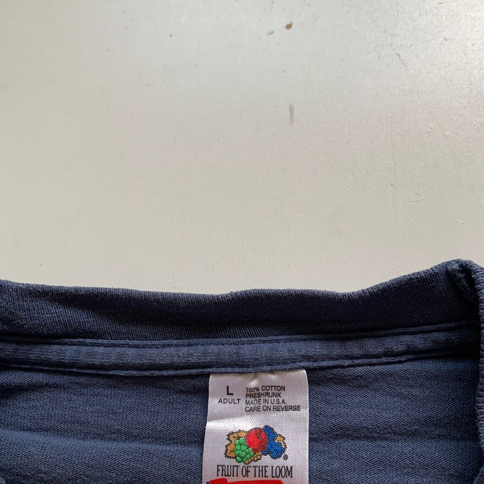 Fruit Of The Loom × Vintage Vintage 90s Fruit Of The Loom T Shirt Large pooH Checkmate? Size US L / EU 52-54 / 3 - 5 Thumbnail