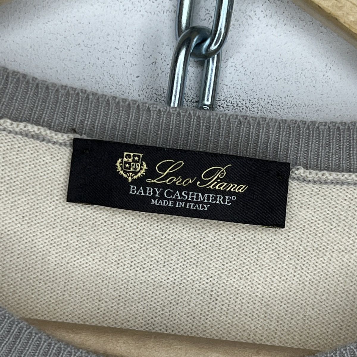 Designer × Loro Piana Loro Piana Womens Beige Baby Cashmere Sweater Jumper Knit Size M / US 6-8 / IT 42-44 - 5 Thumbnail
