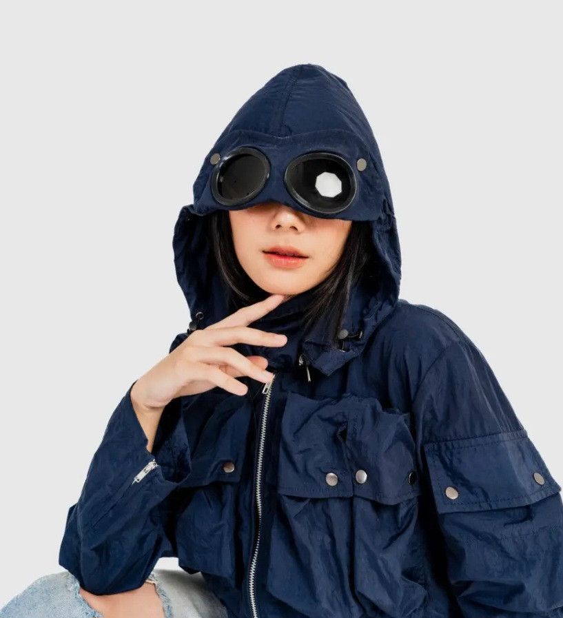 💥Casual mod navy blue Goggle jacket