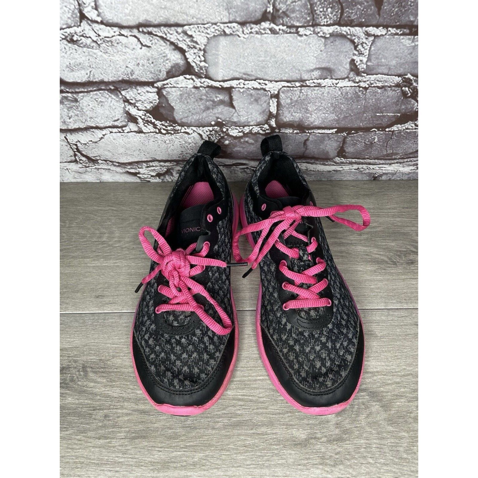Other Vionic Python Black Pink Lace Up Comfort Athletic Sneakers W Size US 7.5 / IT 37.5 - 16 Thumbnail