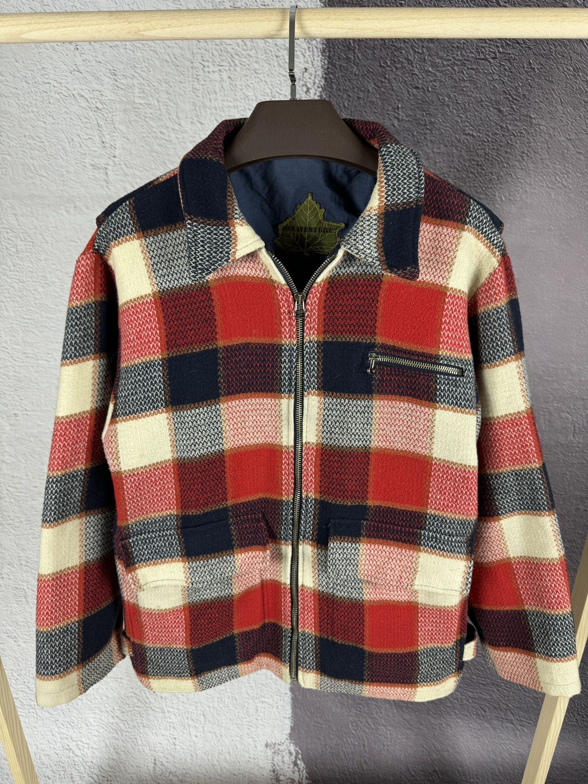 Flannel Bonaventure France vintage flannel full zip shirt jacket Size US S / EU 44-46 / 1 - 2 Thumbnail
