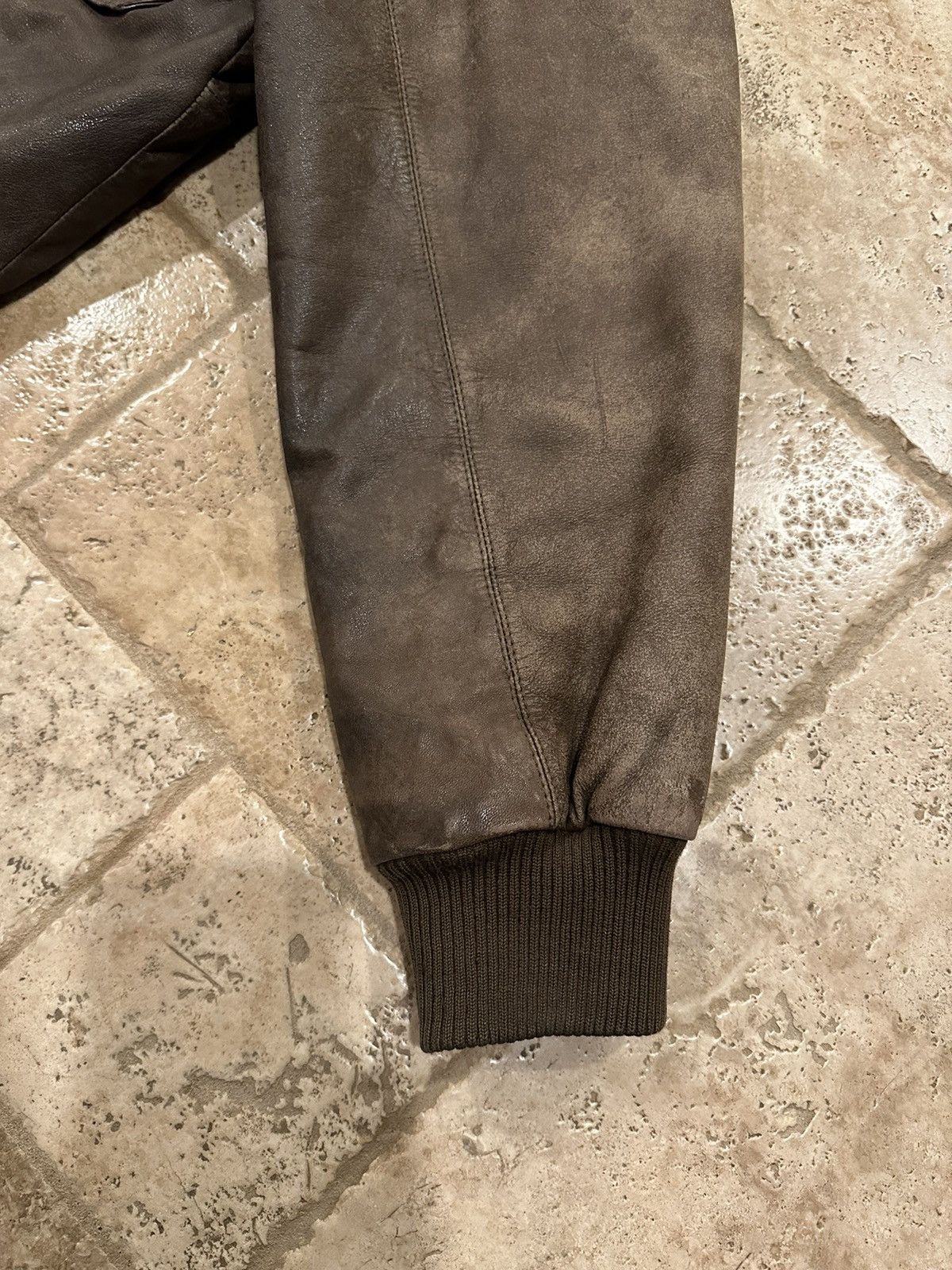 Genuine Leather Vintage Leather Works Faded Brown Leather Jacket Size US XL / EU 56 / 4 - 7 Thumbnail