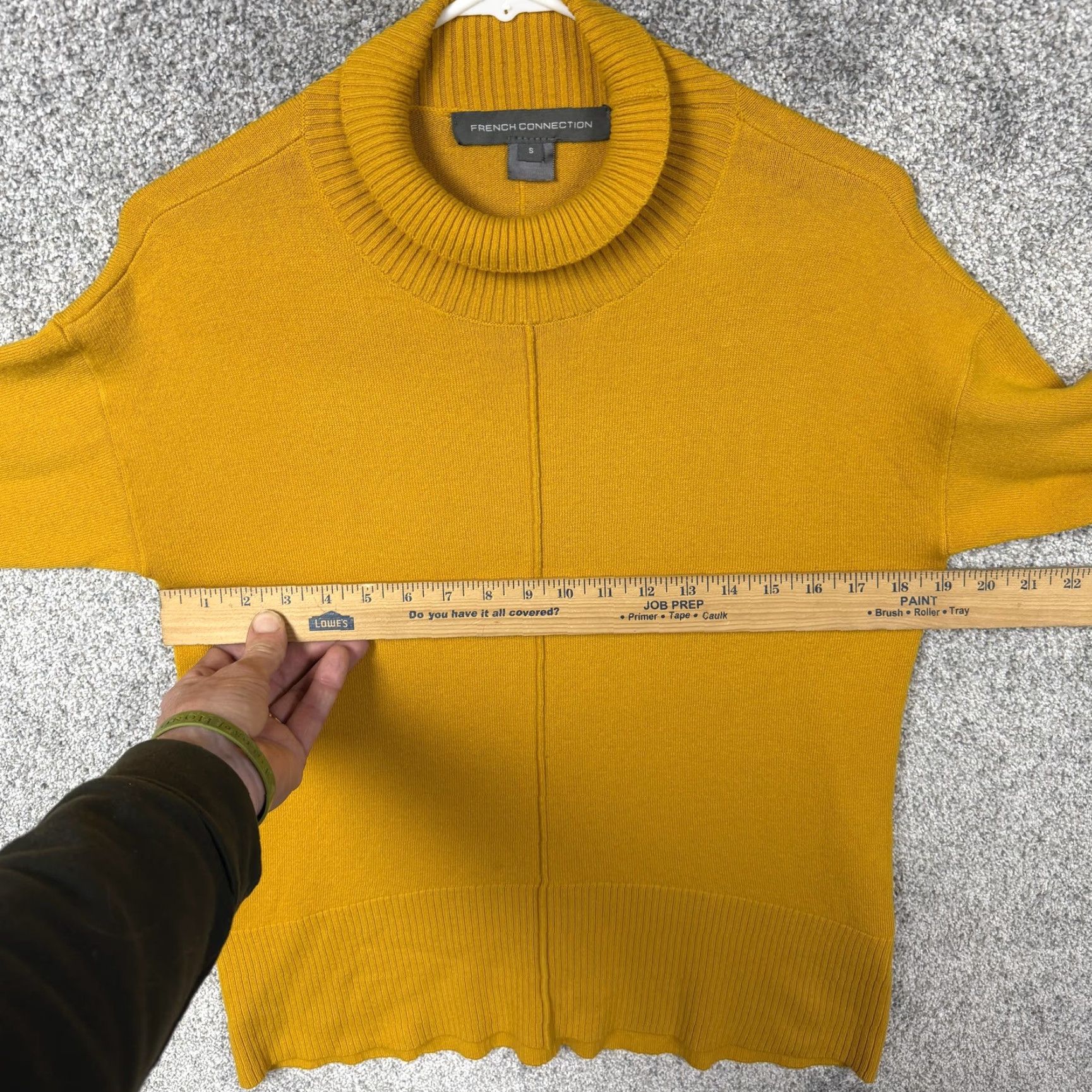 French Connection French Connection Sweater Womens S Yellow Turtleneck Pullover Preppy Old Money Size S / US 4 / IT 40 - 4 Thumbnail