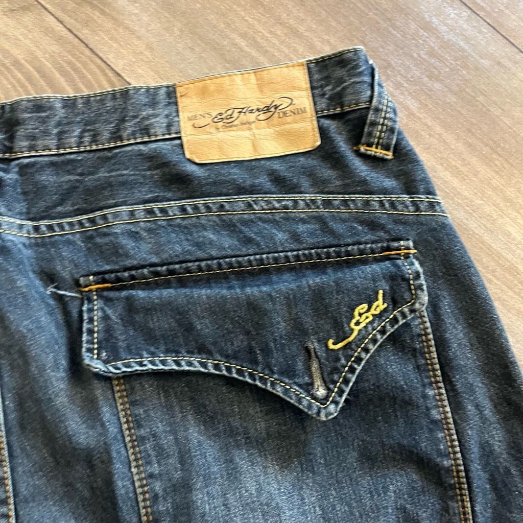 Ed Hardy Ed Hardy by Christian Audigier Dark Wash Denim Jeans Men siz Size US 36 / EU 52 - 8 Thumbnail