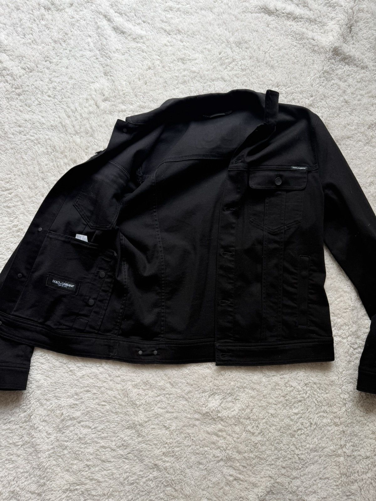 Dolce & Gabbana Dolce & Gabbana Denim Jacket Black - Size 52 - New Size US L / EU 52-54 / 3 - 6 Thumbnail