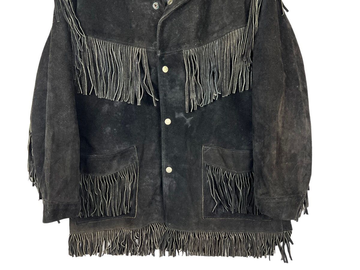 Schott 🔥 VINTAGE SCHOTT WESTERN SUEDE LEATHER JACKET MADE IN USA Size US L / EU 52-54 / 3 - 3 Thumbnail