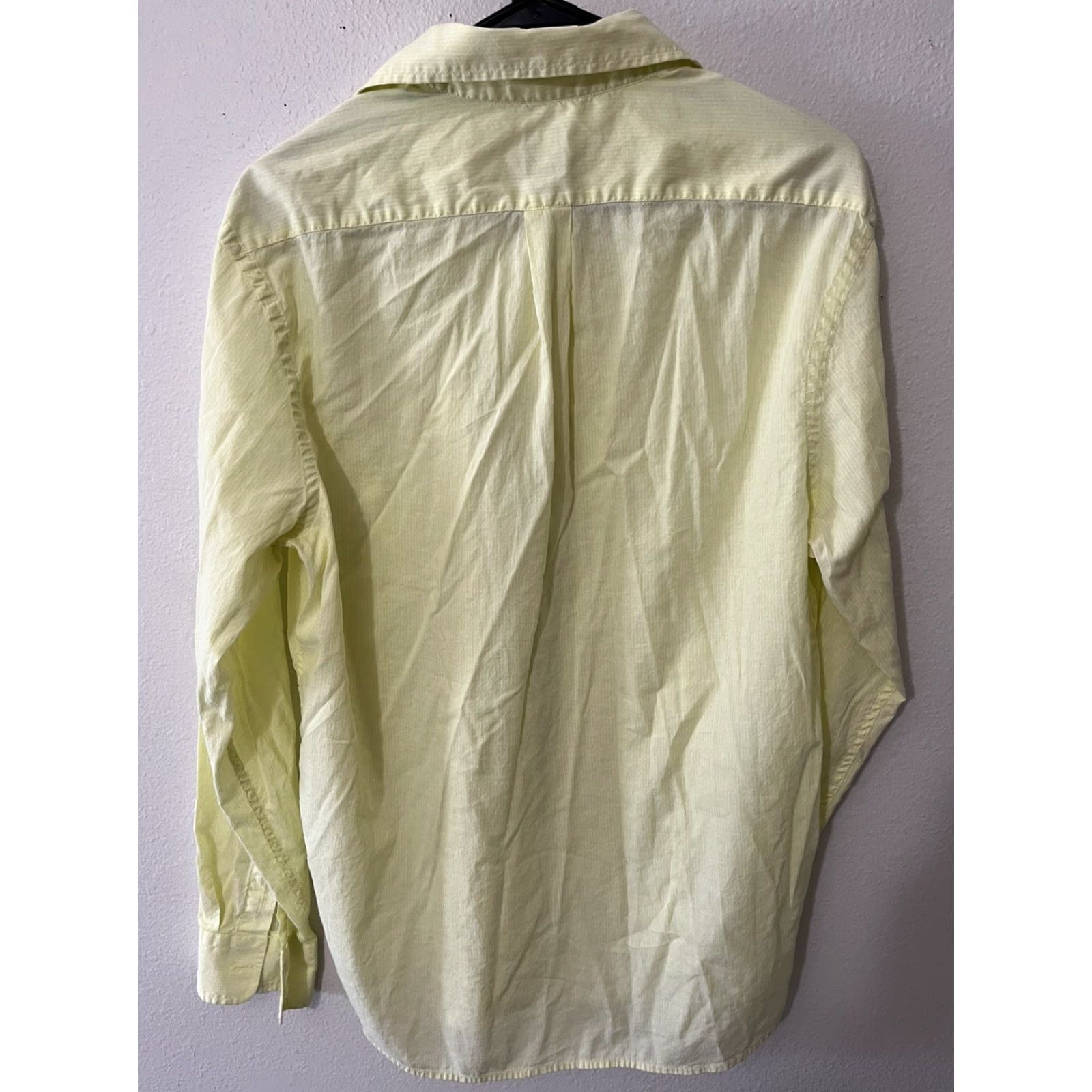 Gap GAP Mens Long Sleeve Dress Shirt Size M Yellow Striped Fit Mens Casual Shirt Dress Size US M / EU 48-50 / 2 - 2 Thumbnail