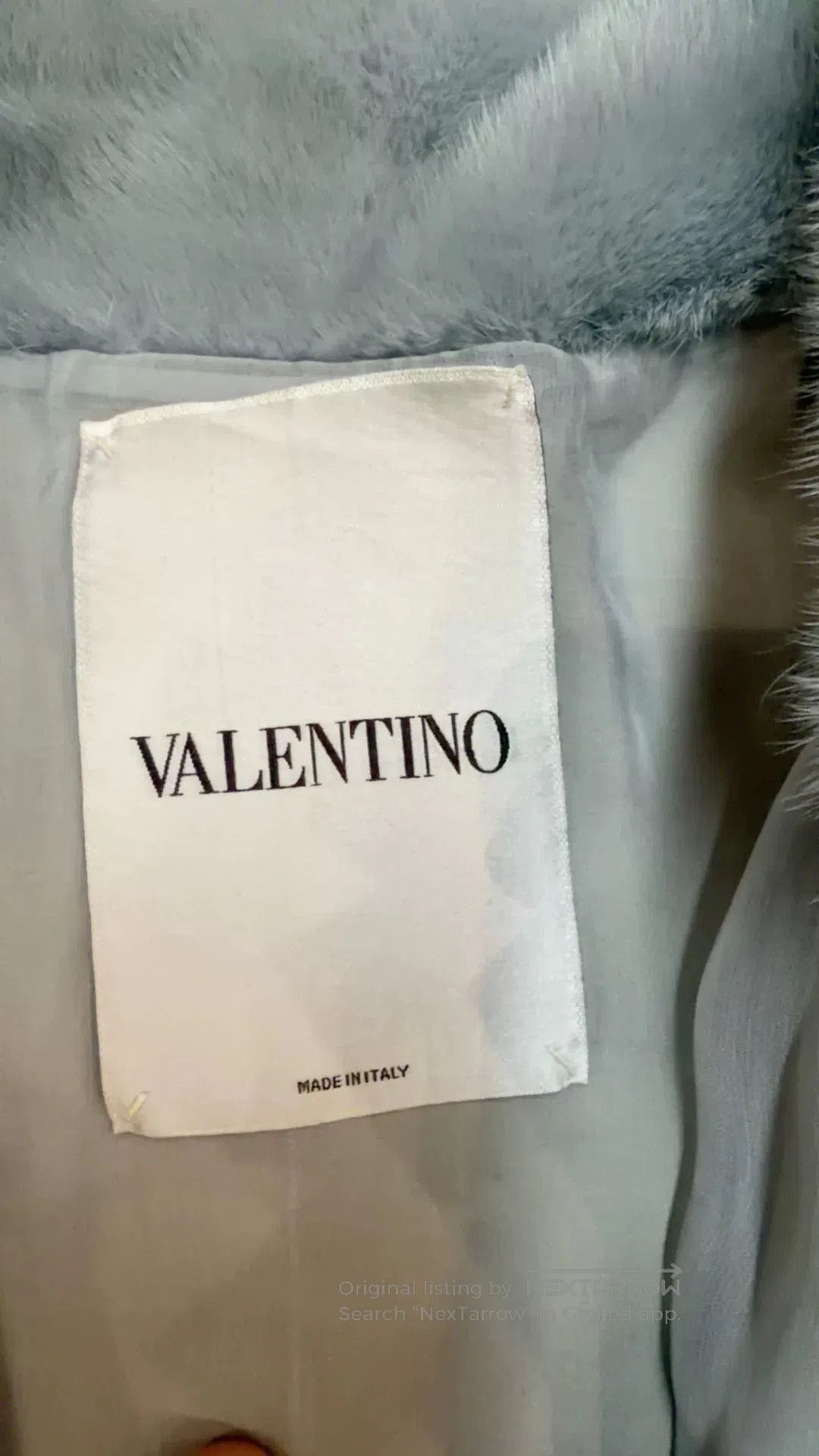 Valentino Valentino Light Blue Furry Coat. Size S / US 4 / IT 40 - 2 Thumbnail