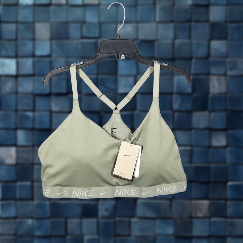 Nike Nike Indy Dri-FIT Sports Bra Womens 2X Green FD1064-320 Training Plus Size Yoga Size ONE SIZE - 1 Thumbnail