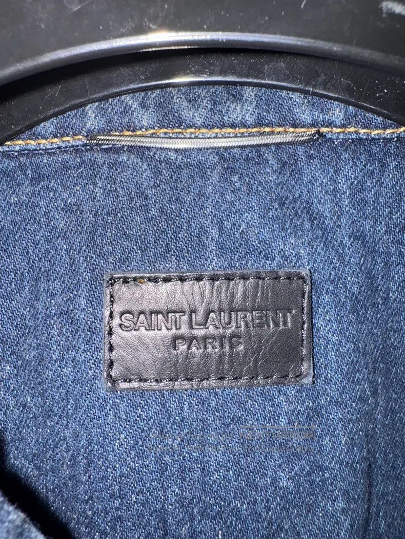 Saint Laurent Paris Saint Laurent Paris Ochre deep blue basic denim jacket Size US XL / EU 56 / 4 - 6 Thumbnail