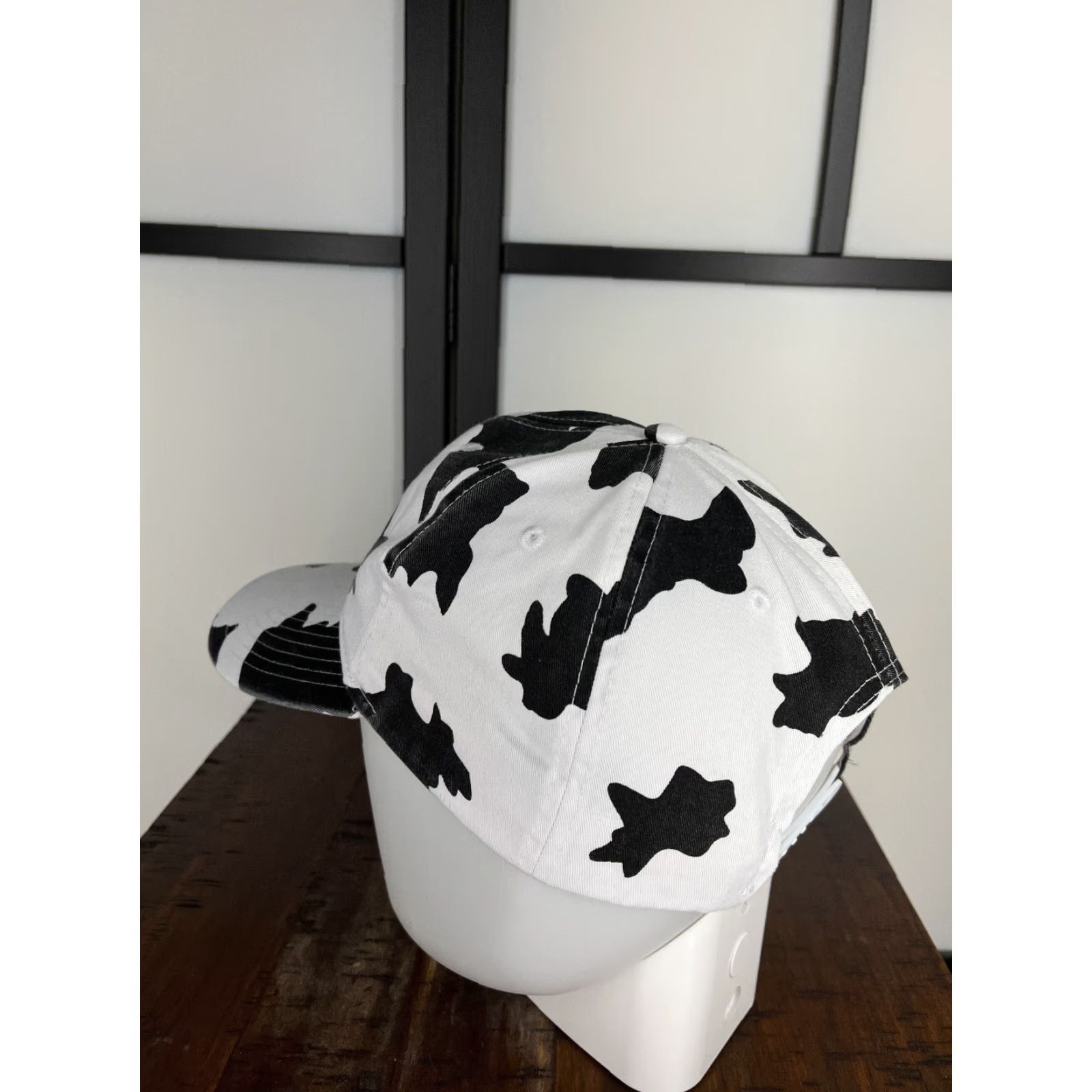 Vintage Otto Border Valley Trading Hat Cap Snap Back Adult Black White Cow Print Cotton Poly Twill Adjustable Lightweight Mens Men Hat Cap Accessories Size ONE SIZE - 5 Thumbnail