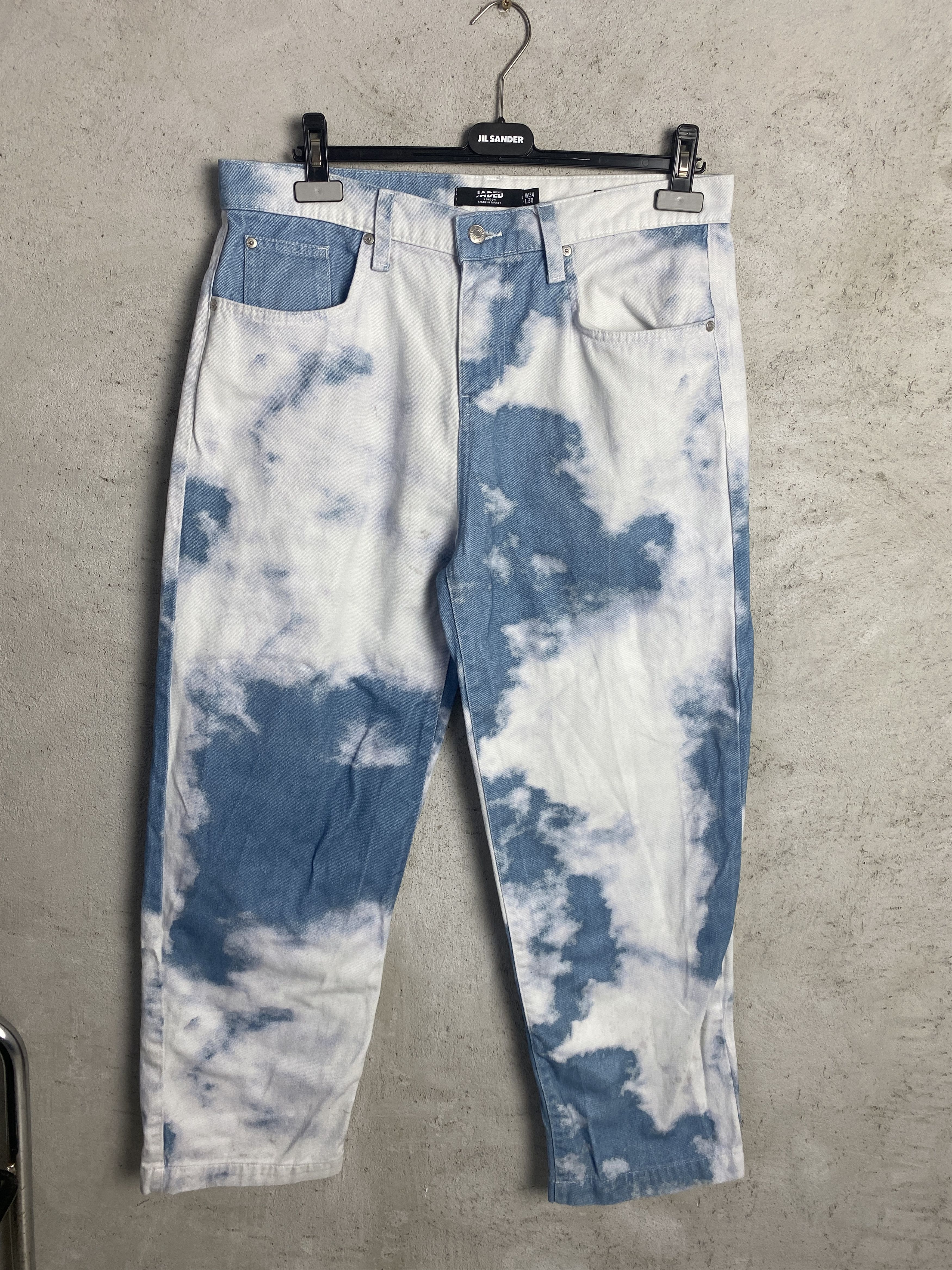 Jaded London Jaded London clouds printed denim jeans Size US 34 / EU 50 - 1 Thumbnail