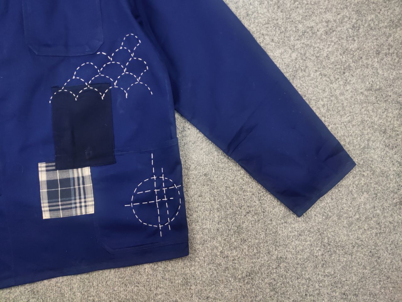 Japanese Brand Vintage 80's Friendship French Chore Sashiko Jacket Yohji Size US L / EU 52-54 / 3 - 6 Thumbnail