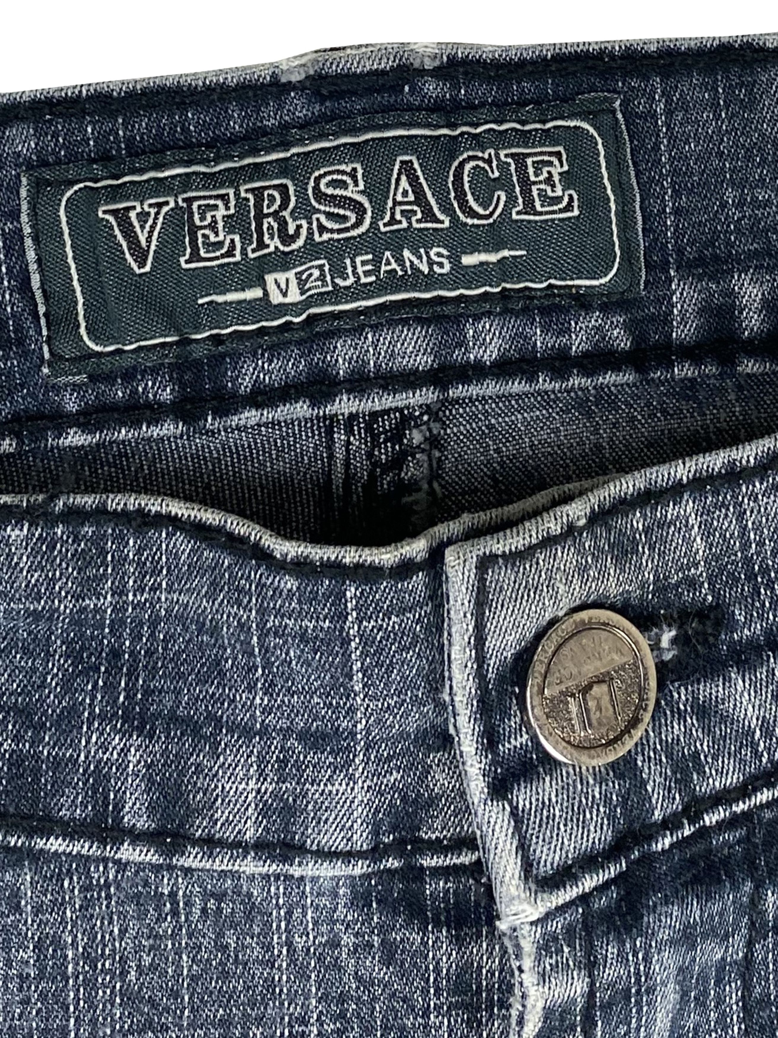Versace 90s Vintage VERSACE V2 Denim Jeans M426 Size US 37 - 7 Thumbnail
