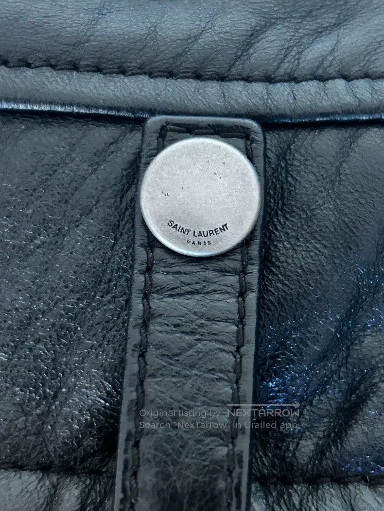 Saint Laurent Paris Saint Laurent Paris Classic Distressed Biker Jacket Size US S / EU 44-46 / 1 - 7 Thumbnail