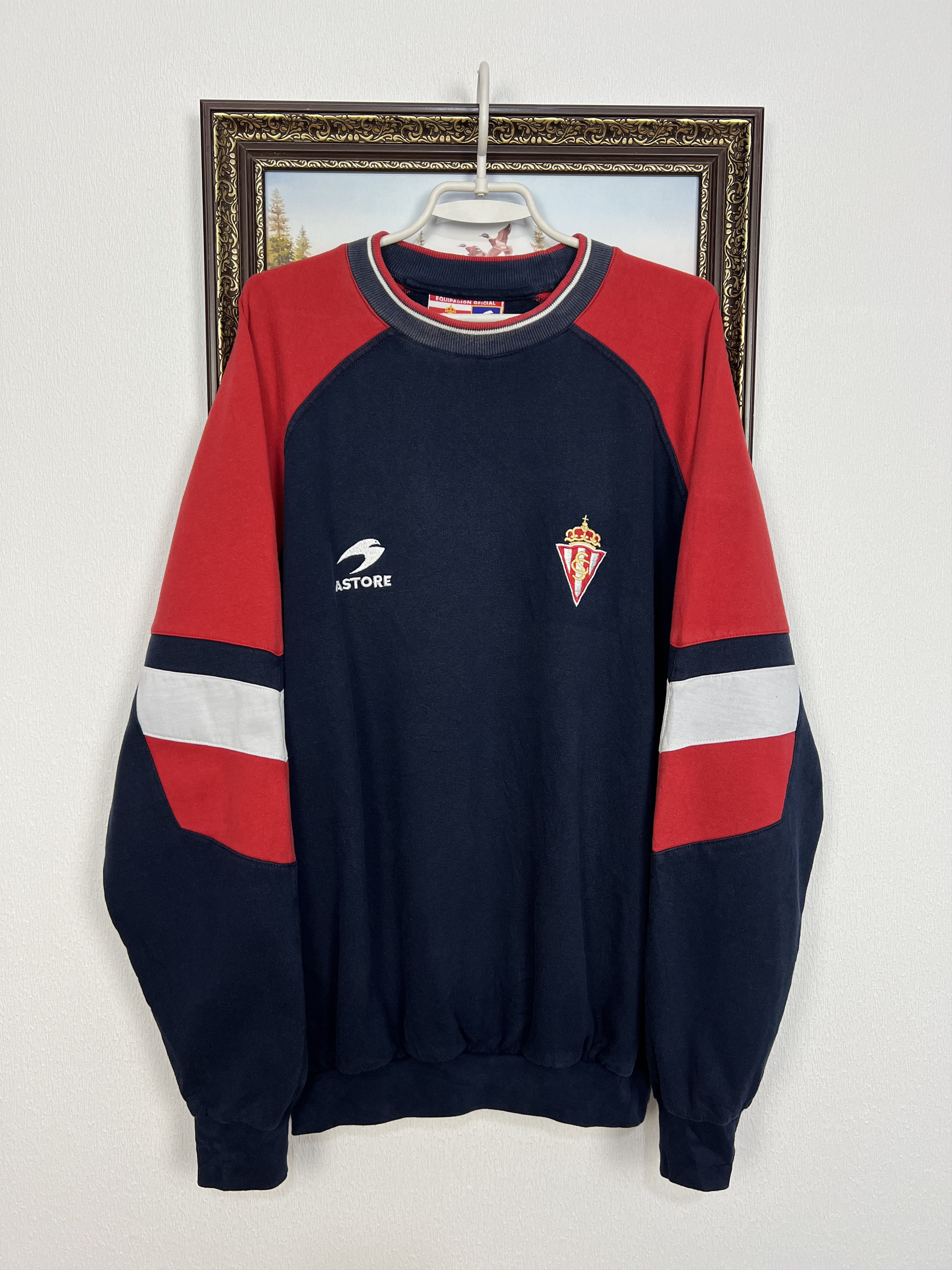 Vintage Sporting Gijon football Sweatshirt Rare Soccer Crewneck Size US XXL / EU 58 / 5 - 1 Thumbnail