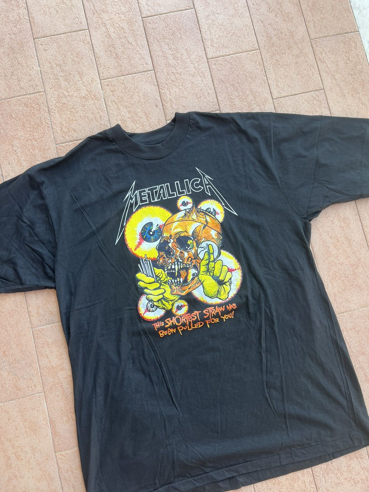 Band Tees × Metallica × Vintage Vintage 90s Metallica This Shortest Straw Tee Size US XL / EU 56 / 4 - 3 Thumbnail