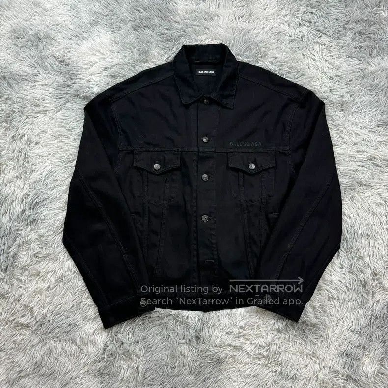 Balenciaga Balenciaga GW Denim Jacket - Black Size US S / EU 44-46 / 1 - 2 Thumbnail