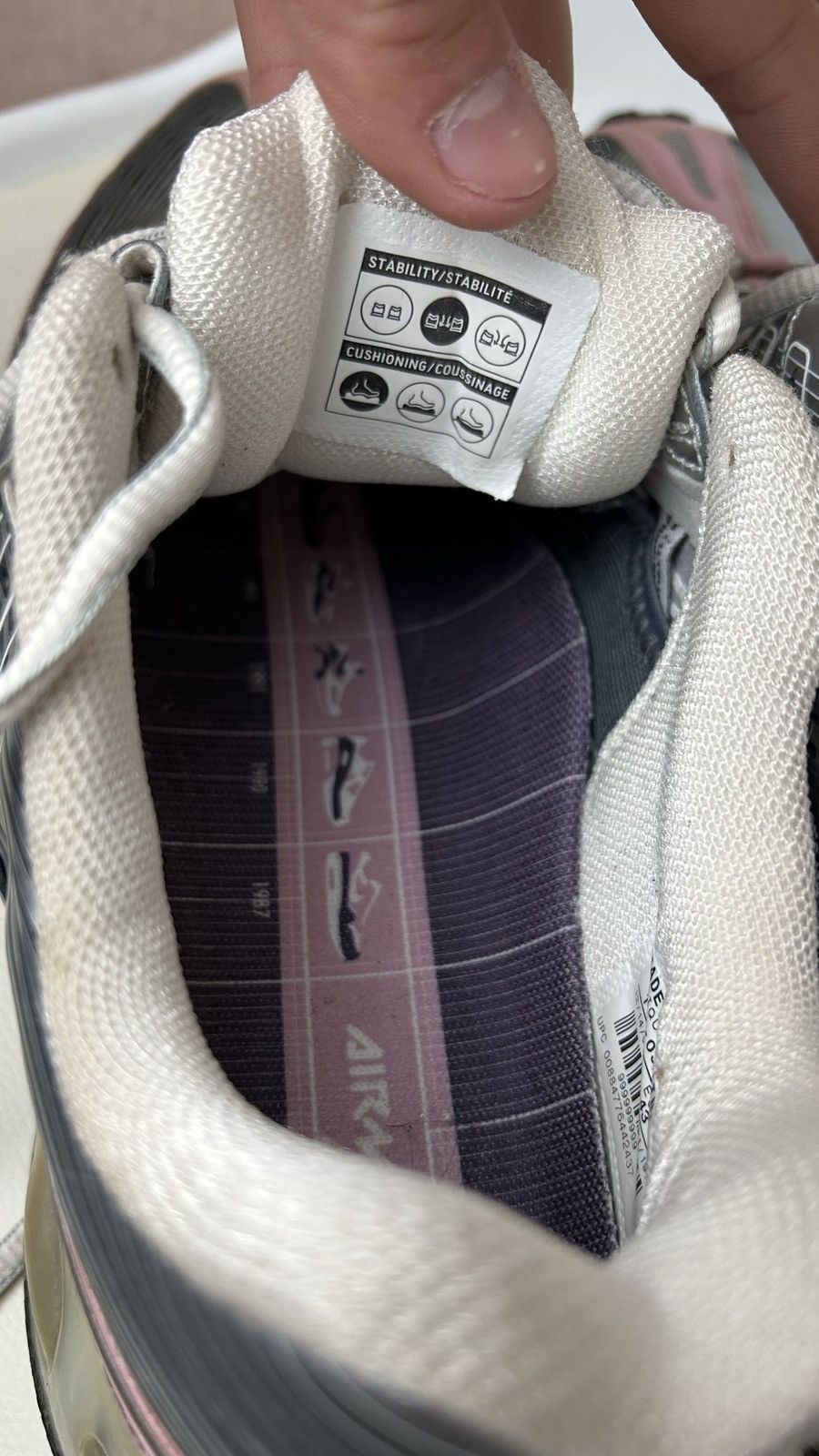 Nike × Vintage Nike Air Max 360 Shoe - Vintage - Silver, Pink, Grey Size US 11 / EU 44 - 6 Thumbnail