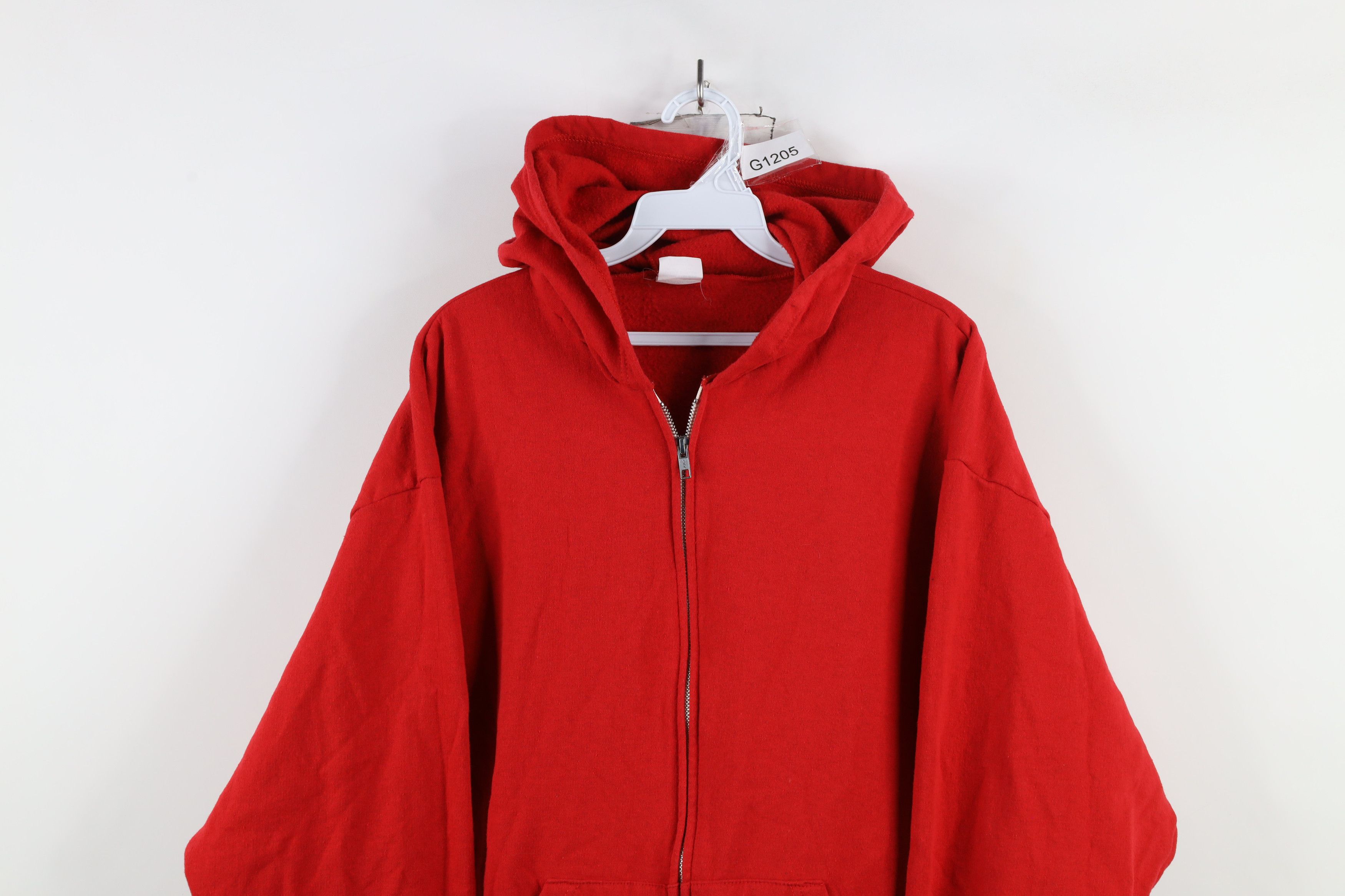 Vintage Vintage 70s 80s Streetwear Full Zip Hoodie Sweatshirt USA Size US XL / EU 56 / 4 - 2 Thumbnail