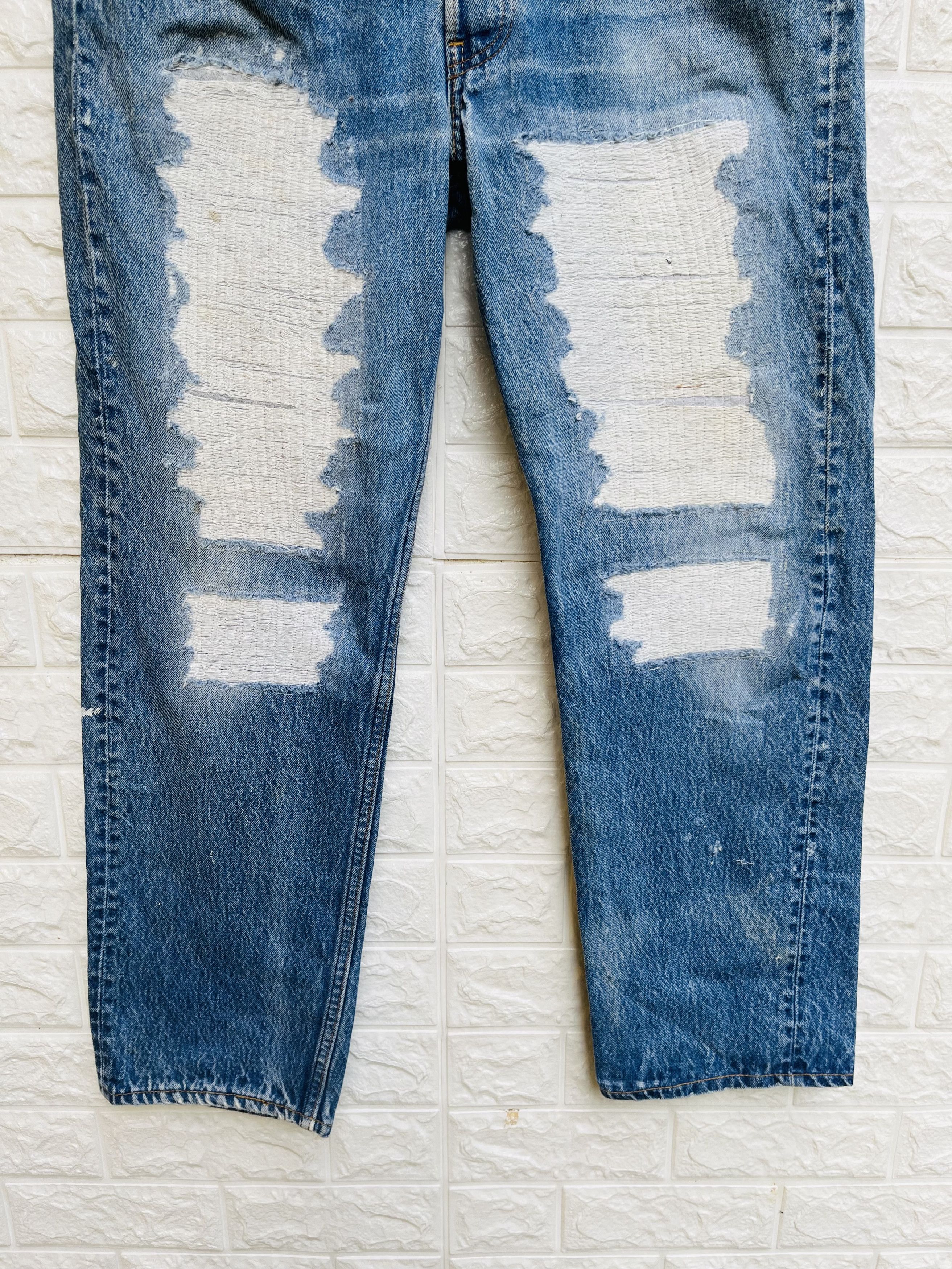 Levi's Vintage Clothing × Vintage Vintage 80s Levis Distressed Streetwear Designer Fashion Size US 33 - 4 Thumbnail