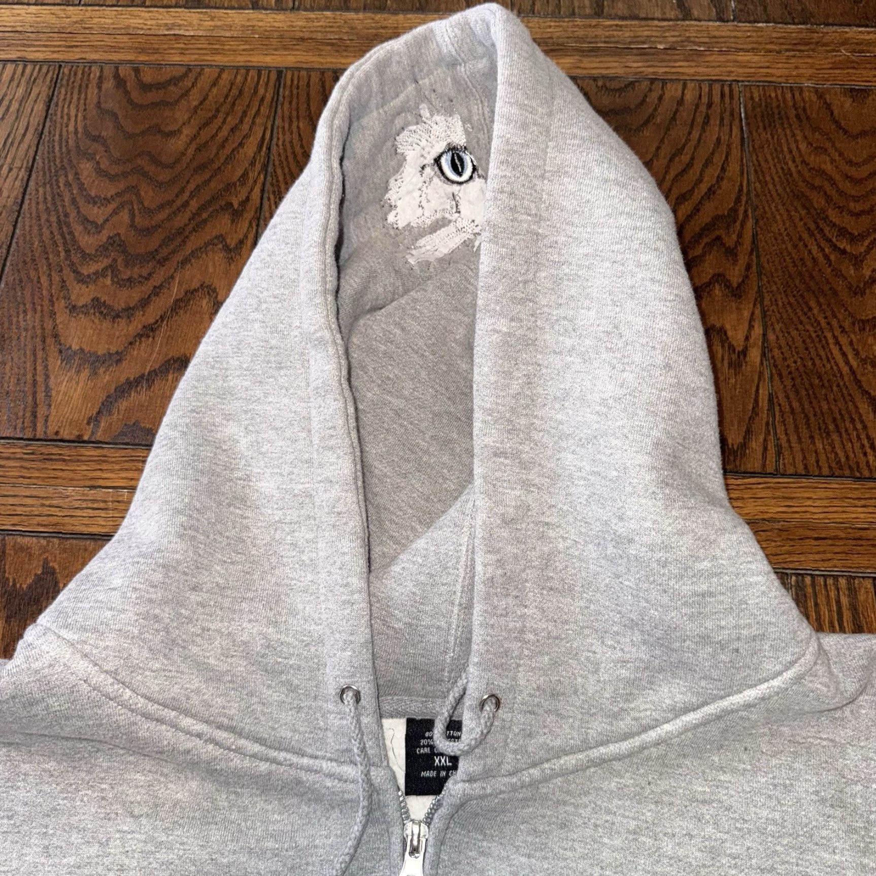 Vintage Vintage Cats Hoodie Size XXL Gray Full Zip Embroidered Cat Kitten Whiskers Size XXL / US 16-18 / IT 52-54 - 5 Thumbnail
