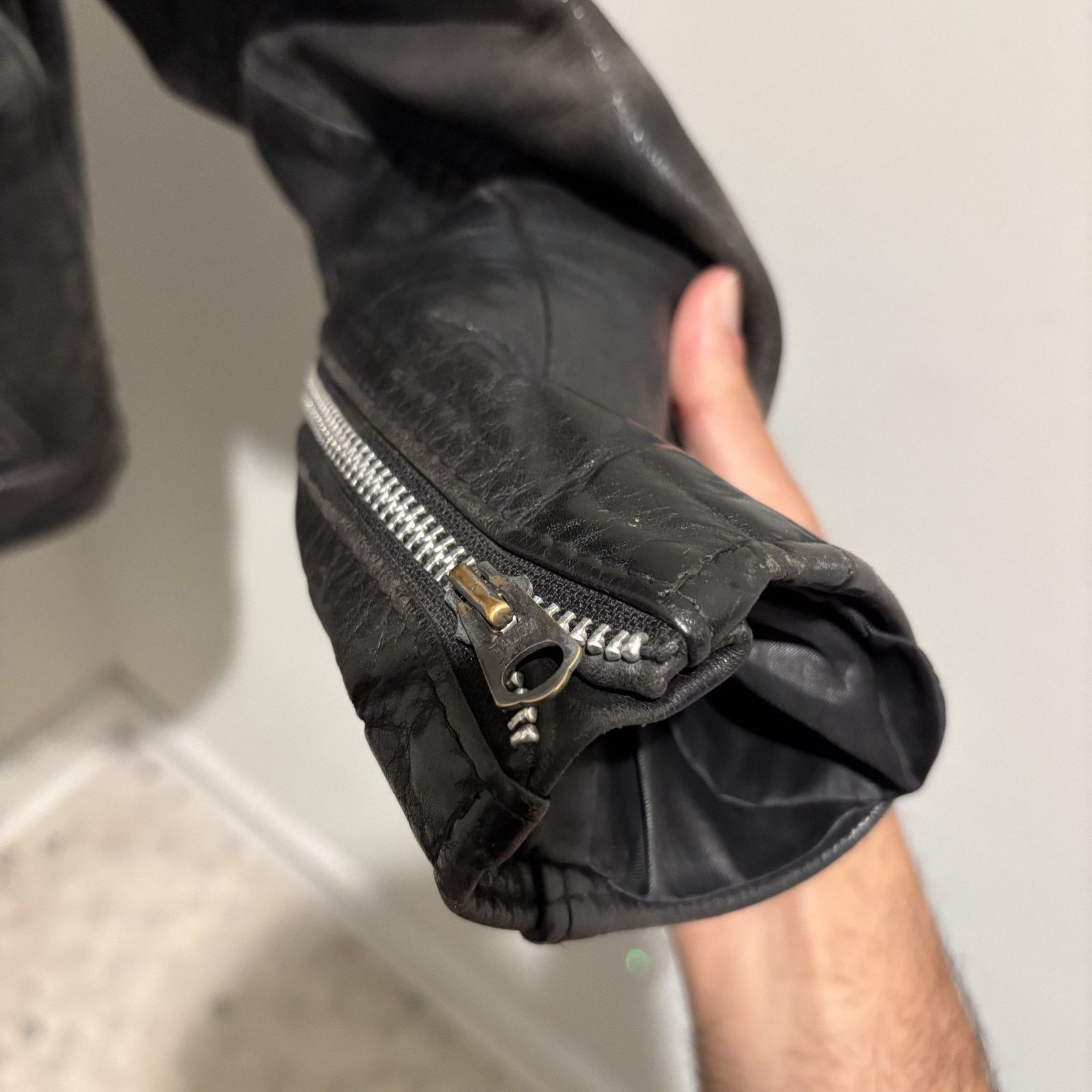Schott × Vintage Vintage Schott 141 Cowhide Leather Cafe Racer Jacket 42 Size US L / EU 52-54 / 3 - 12 Thumbnail