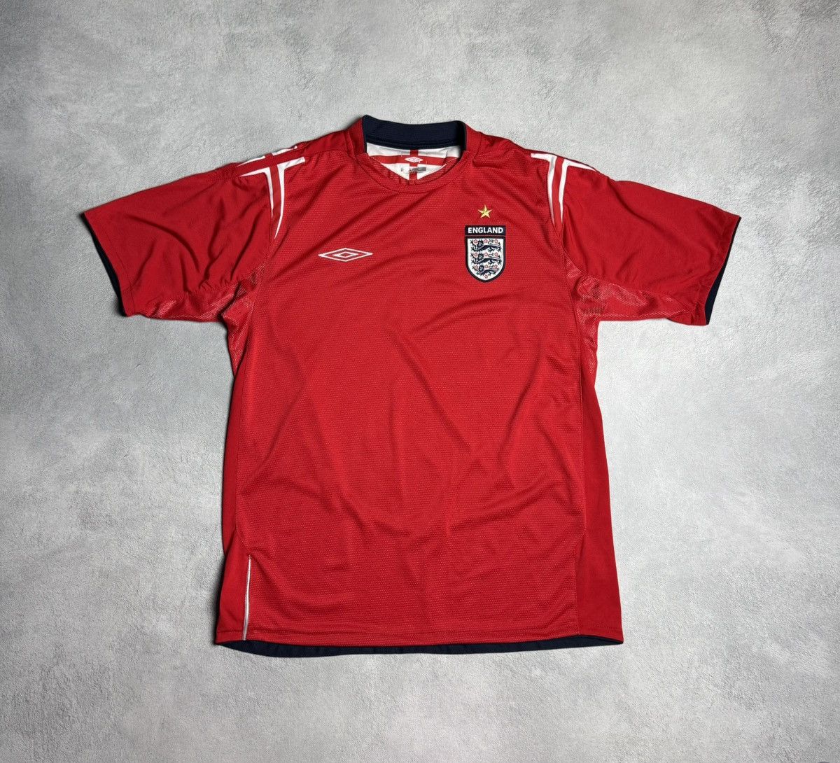 Umbro England 2004 2006 Away Football Shirt Soccer Jersey Umbro Size US L / EU 52-54 / 3 - 1 Thumbnail