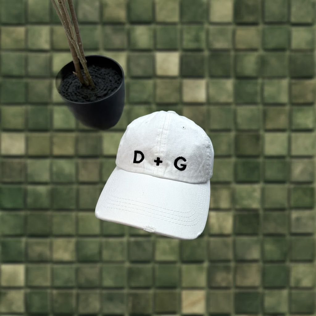 Dolce & Gabbana VINTAGE Dolce&Gabbana Baseball Cap Unisex Adults One Size White Hat Y2K 90s Luxury Summer Cap Size ONE SIZE - 1 Thumbnail