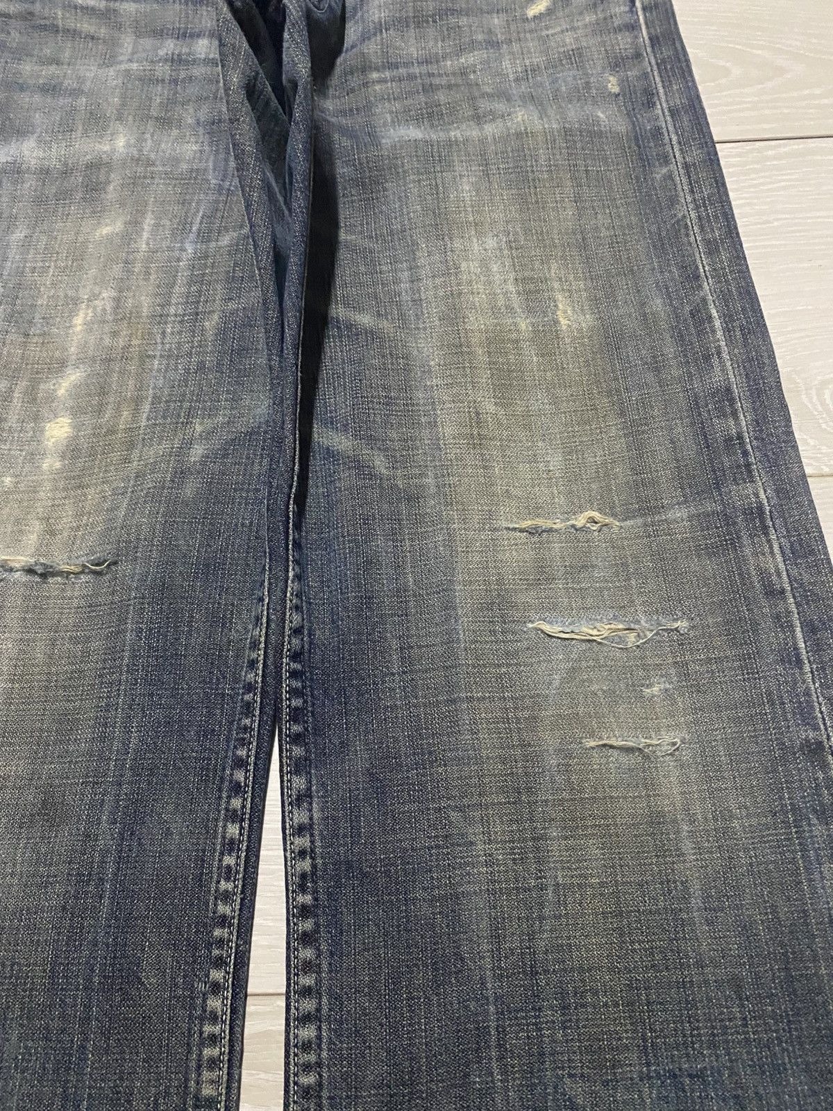 Levi's Vintage Levis 503 Button J38 Mud wash Distressed Baggy Jeans Size US 29 - 8 Thumbnail