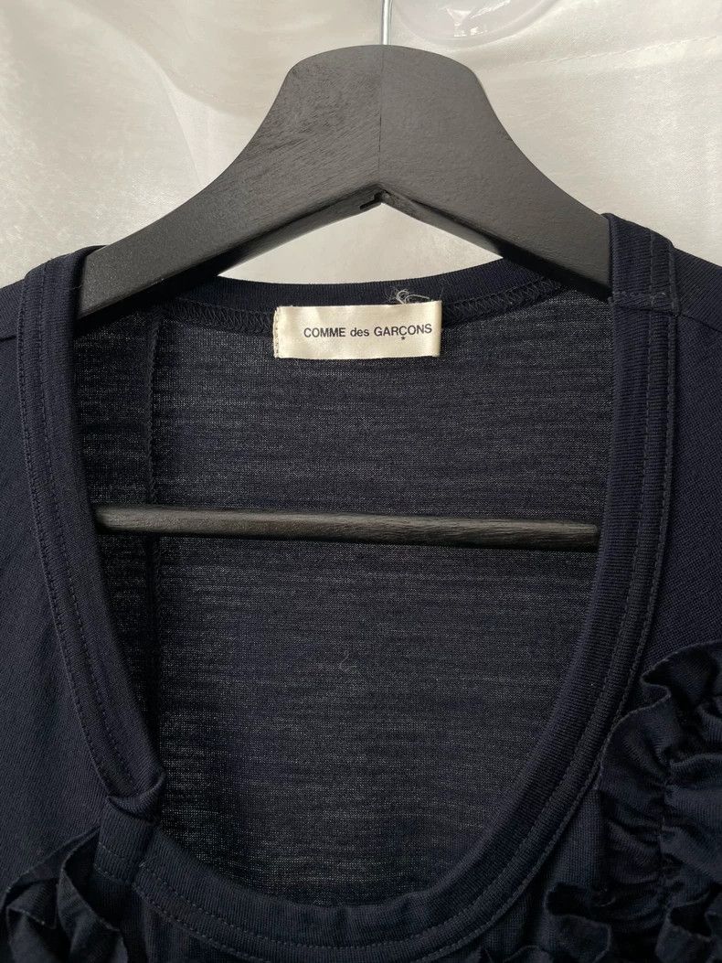 Comme des Garcons Comme des Garçons Mid-Century Vintage Navy Ruffle Sleevele Size ONE SIZE - 4 Thumbnail