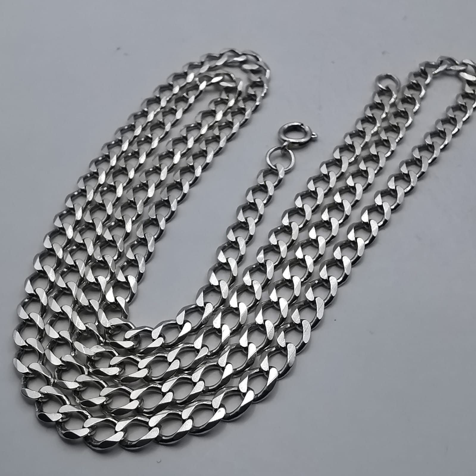 Sterling Silver Vintage Jewelry Chain, 925 Sterling Silver, Signed 21,29g Size ONE SIZE - 1 Thumbnail