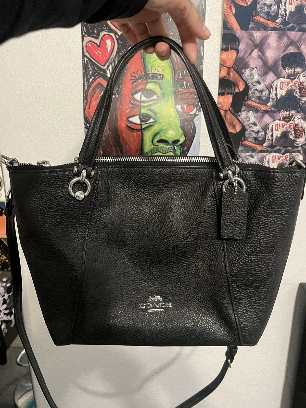 image of Black Coach Crossbody Bag, Women's