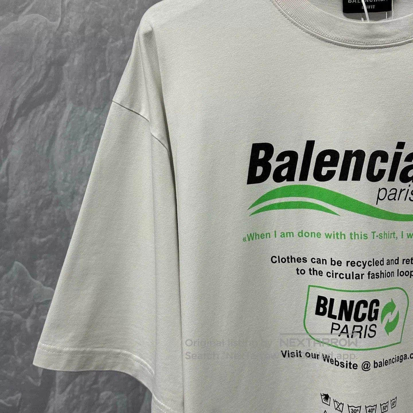 Balenciaga balenciaga eco-friendly graphic short sleeve t-shirt. Size US M / EU 48-50 / 2 - 3 Thumbnail
