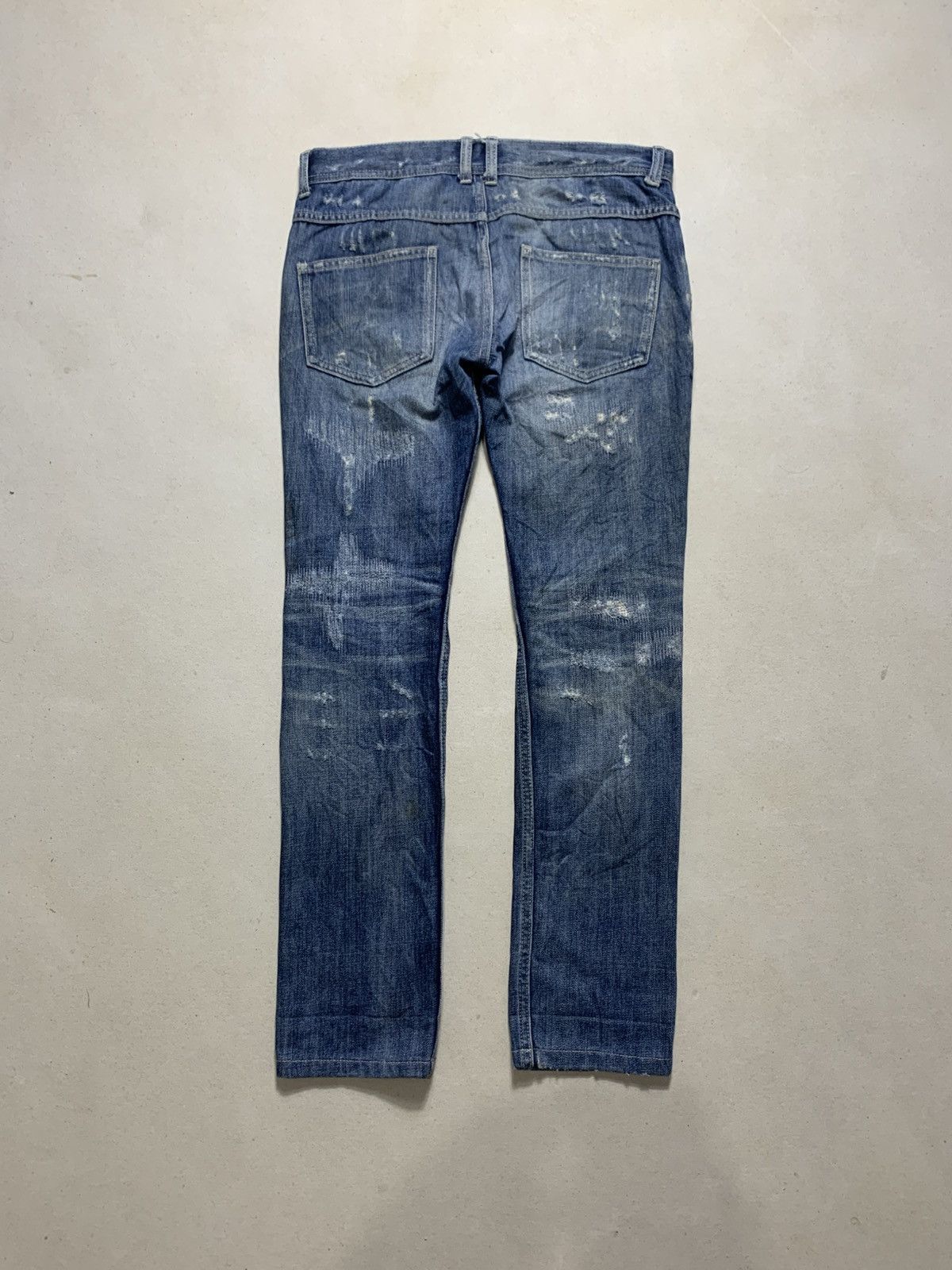 Japanese Brand Japanese Brand Glad News Distressed Denim Size US 32 / EU 48 - 2 Thumbnail