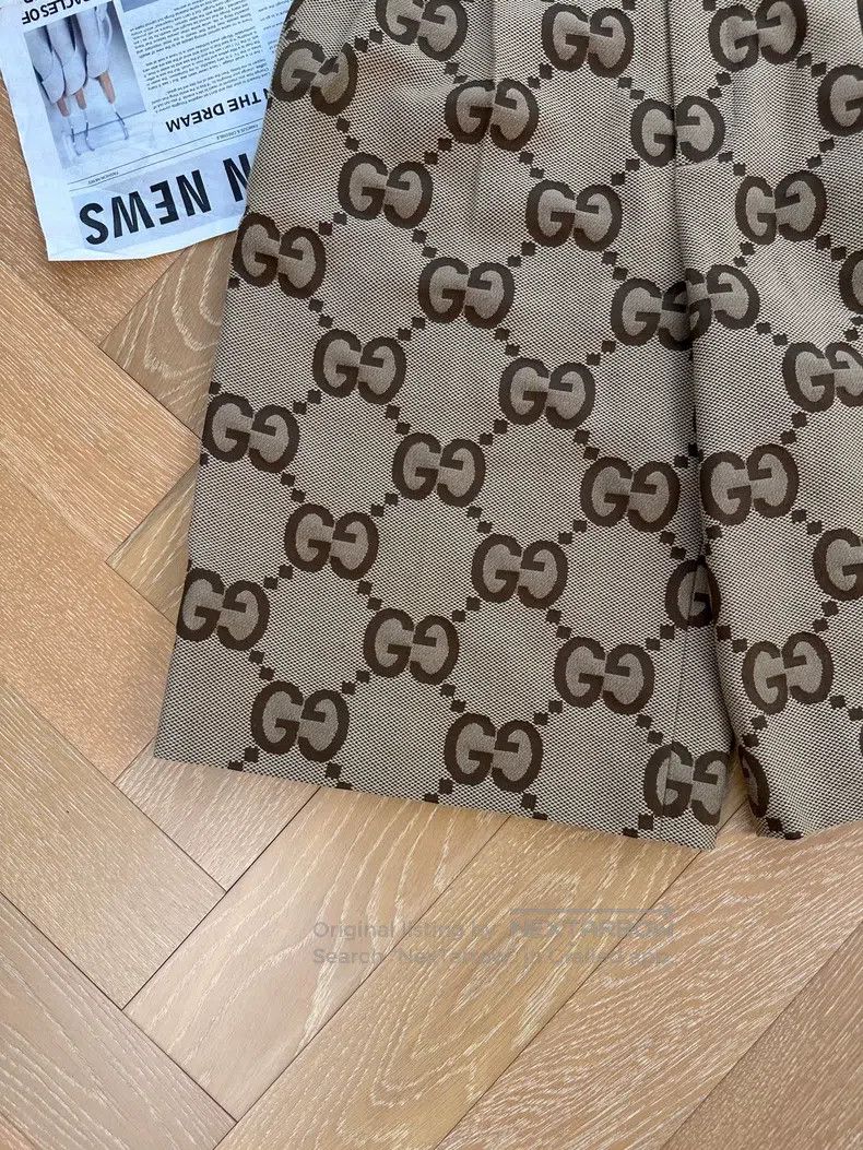 Gucci Gucci Full print double G old flower five-point mid-waist Size US 28 / EU 44 - 4 Thumbnail