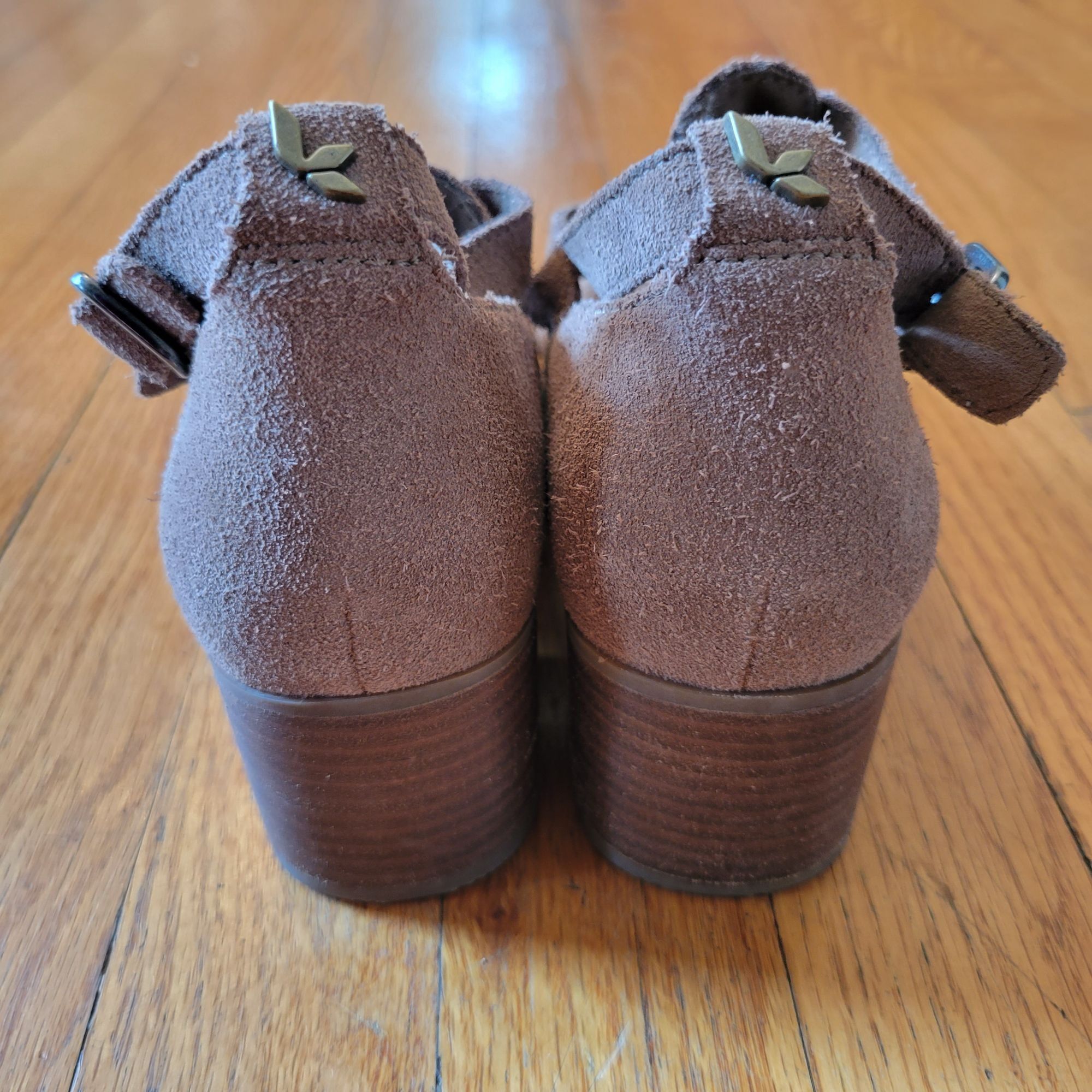 Ugg Koolaburra UGG Open Toe Suede Booties Buckle Strap 6.5 Heele Size US 6.5 / IT 36.5 - 6 Thumbnail