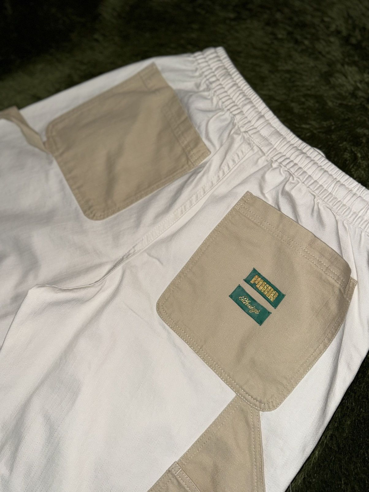 Puma × Rhude [L] PUMA x Rhude rhuigi Heavy Cotton Double Knee Pants beige Size US 36 / EU 52 - 7 Thumbnail