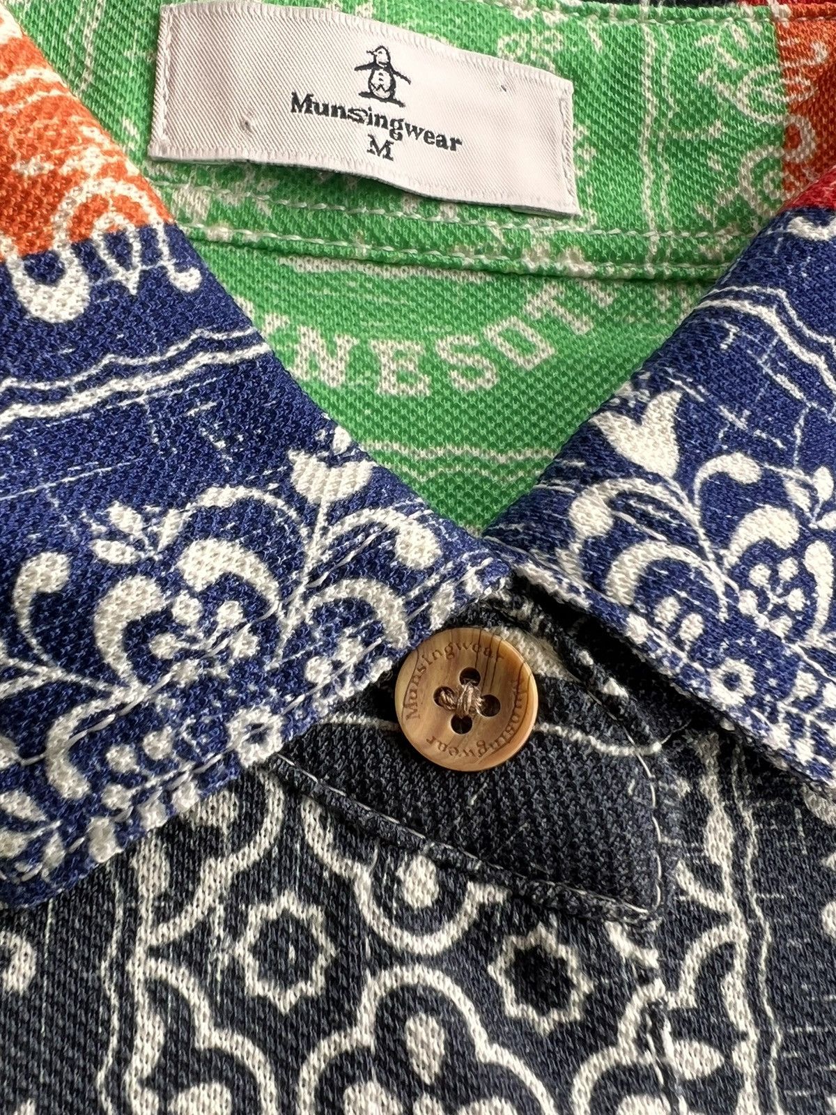 Reyn Spooner Vintage REYN SPOONER x MUNSINGWEAR Paisley Patchwork Polo Size US M / EU 48-50 / 2 - 5 Thumbnail