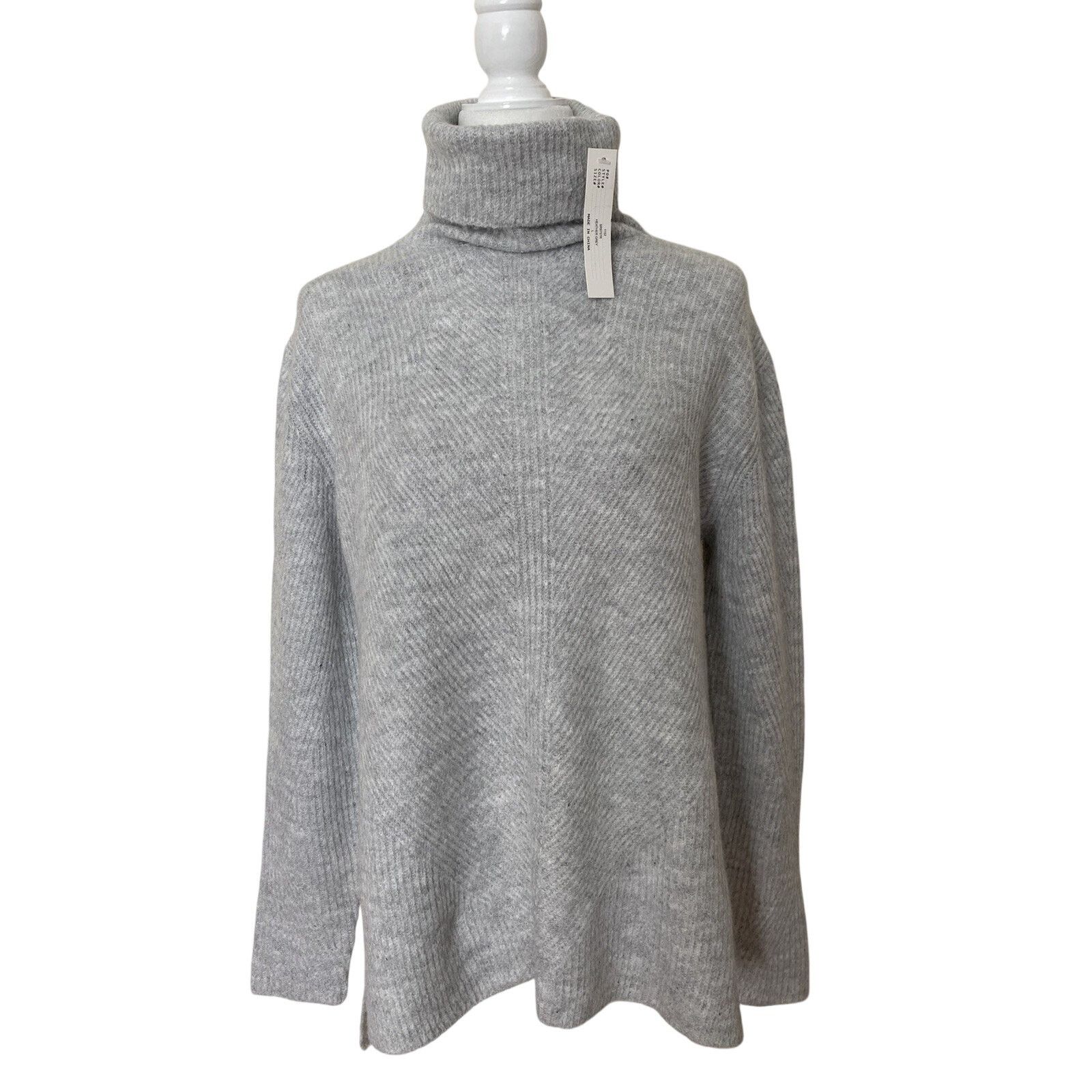 Romeo Gigli Sweet Romeo Abstract rib Turtle neck tunic sizes L A003067 Size L / US 10 / IT 46 - 2 Thumbnail