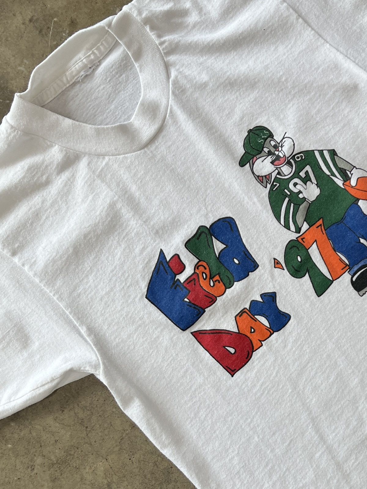 Vintage × Warner Bros 97 Vintage Boot Bugs Bunny Looney Tunes Field Day Small Size US S / EU 44-46 / 1 - 1 Thumbnail
