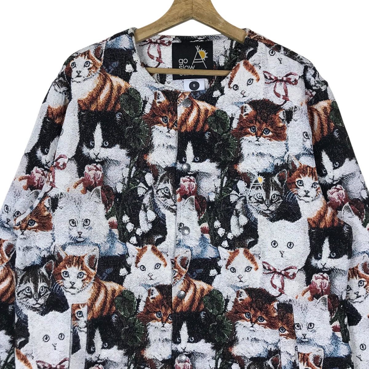 go slow caravan Vintage Go Slow Caravan Cat Graphic Sweater Jacket Size US M / EU 48-50 / 2 - 2 Thumbnail