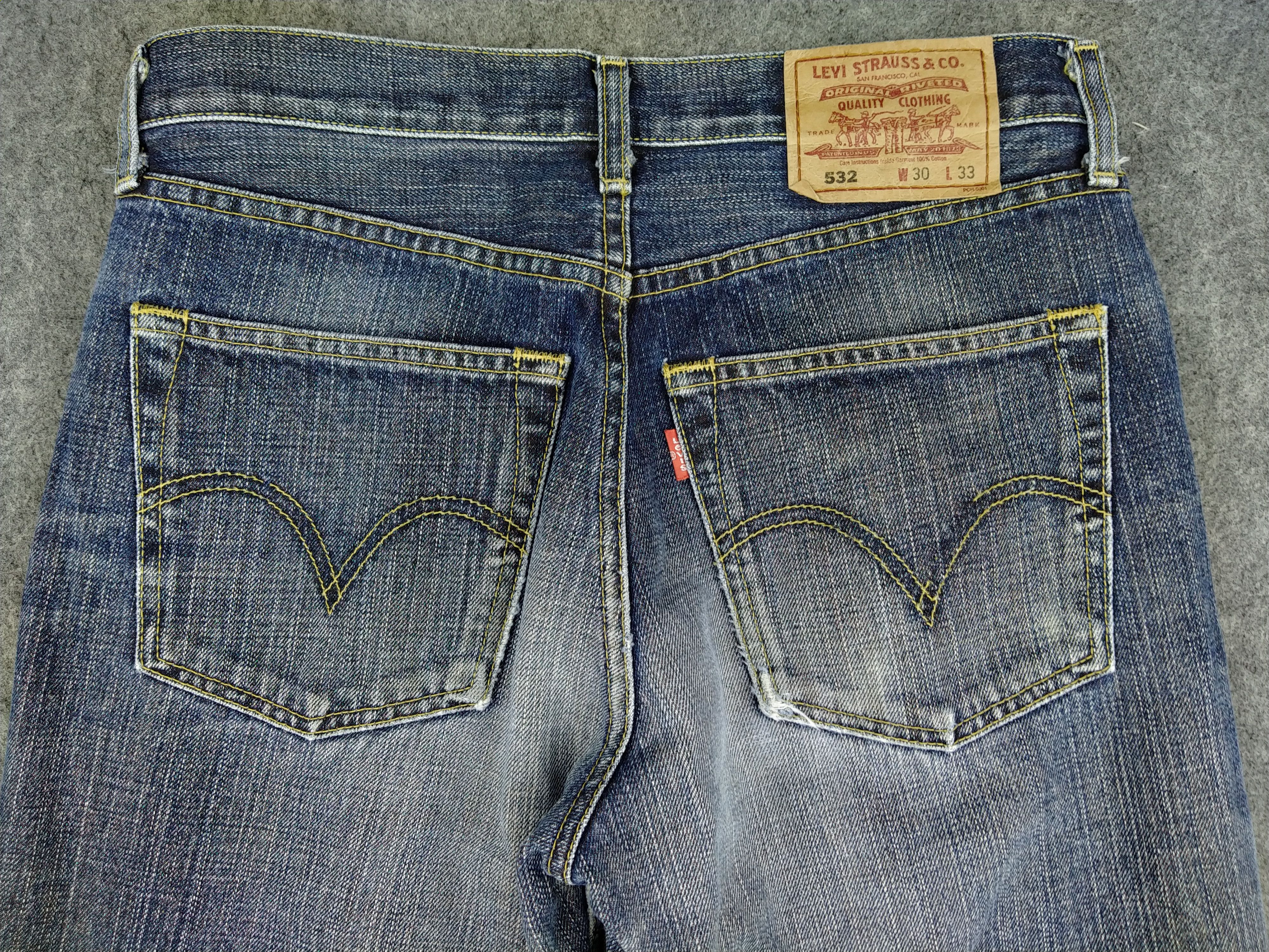 Levi's Distressed Indigo Vintage Levi's 532 30x30 Denim -JG009 Size US 30 / EU 46 - 4 Thumbnail