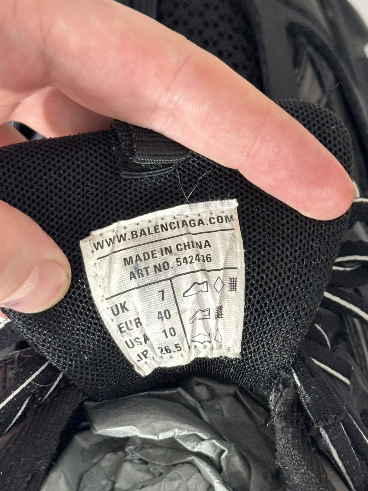 Balenciaga ✅ Balenciaga Track 1 Classic Black 40 low Size US 7.5 / EU 40-41 - 10 Thumbnail