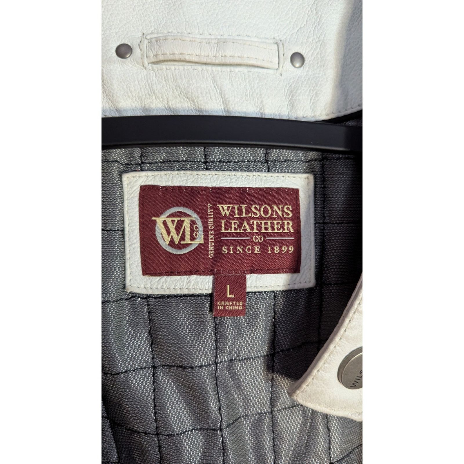 Wilsons Leather Vintage Wilson's Leather Genuine Leather Moto Jacket L Size US L / EU 52-54 / 3 - 6 Thumbnail