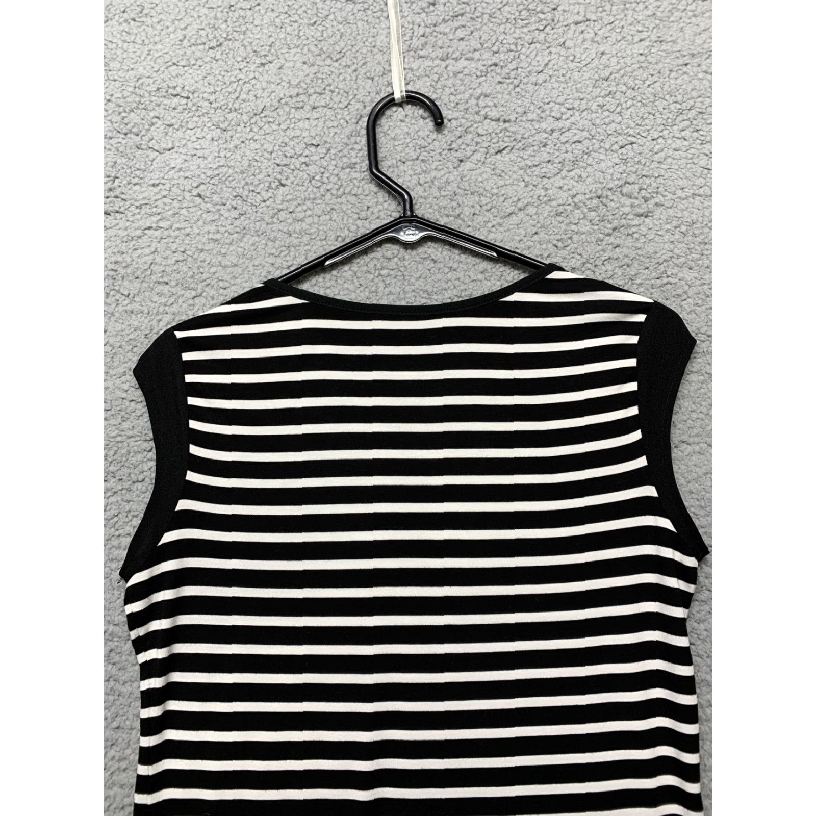 Calvin Klein Calvin Klein Womens XS Tank Shirt Sleeveless Multicolor Black White Stripes Pocket Pullover Casual Green? Size XS / US 0-2 / IT 36-38 - 5 Thumbnail