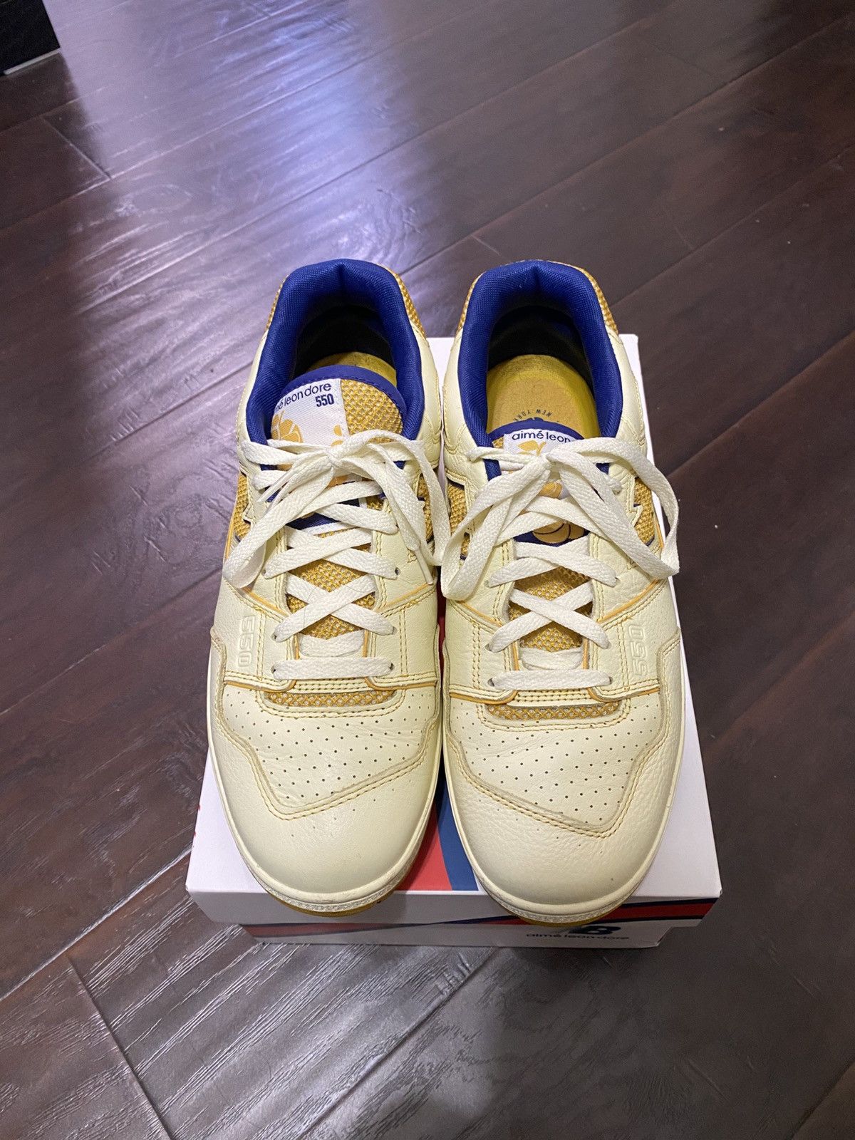 Aime Leon Dore × New Balance New Balance 550 Aime Leon Dore Masaryk Community Gym Yellow Size US 11.5 / EU 44-45 - 1 Thumbnail
